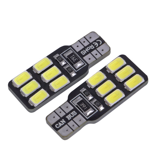 2x Error Free T10 Canbus Led W5W 158 168 194 LED Car Light Lamp Bulbs 12v