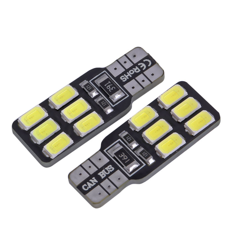 2x Error Free T10 Canbus Led W5W 158 168 194 LED Car Light Lamp Bulbs 12v