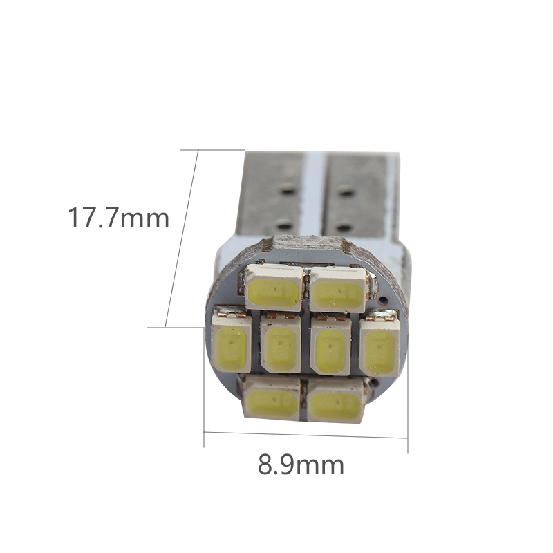 2x T10 Car Led Interior Light 194 168 192 W5W Wedge Lighting License Lamp DC 12V Dash Light