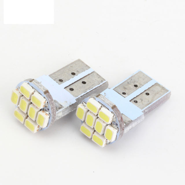 2x T10 Car Led Interior Light 194 168 192 W5W Wedge Lighting License Lamp DC 12V Dash Light