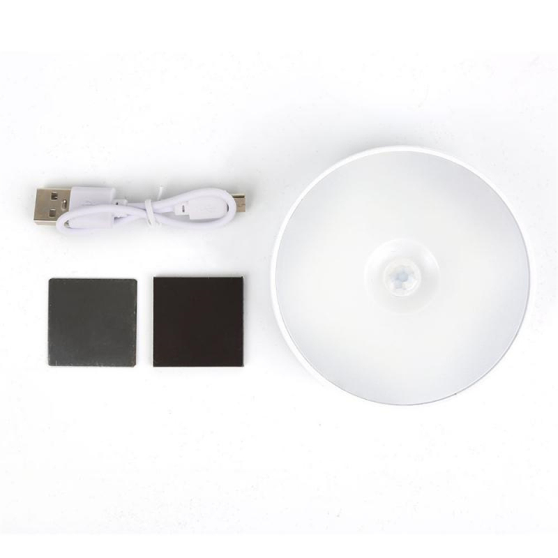 LED Motion Sensor Night Light USB Rechargeable Bedroom Wall Lamp Stairs Intelligent Body Light Sensor Lamp