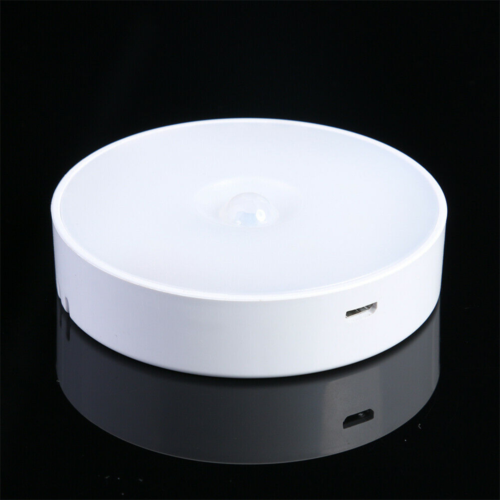 LED Motion Sensor Night Light USB Rechargeable Bedroom Wall Lamp Stairs Intelligent Body Light Sensor Lamp