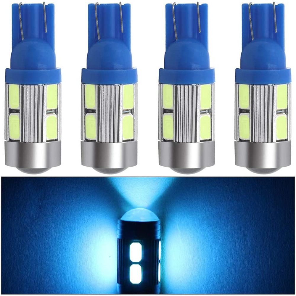 4x T10 5630 10smd Led Light W5W T10 Wedge Led Bulbs Car Lights Bulb