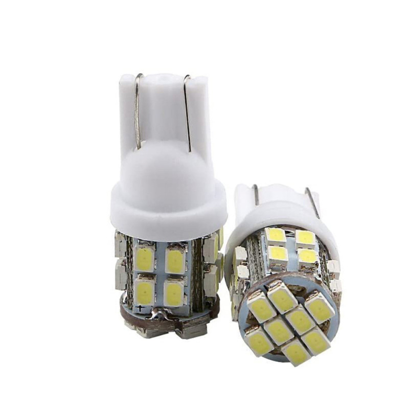 10x 24V W5W LED Bulb Cool White T10 Bulbs for License Plate Car Interior Lights