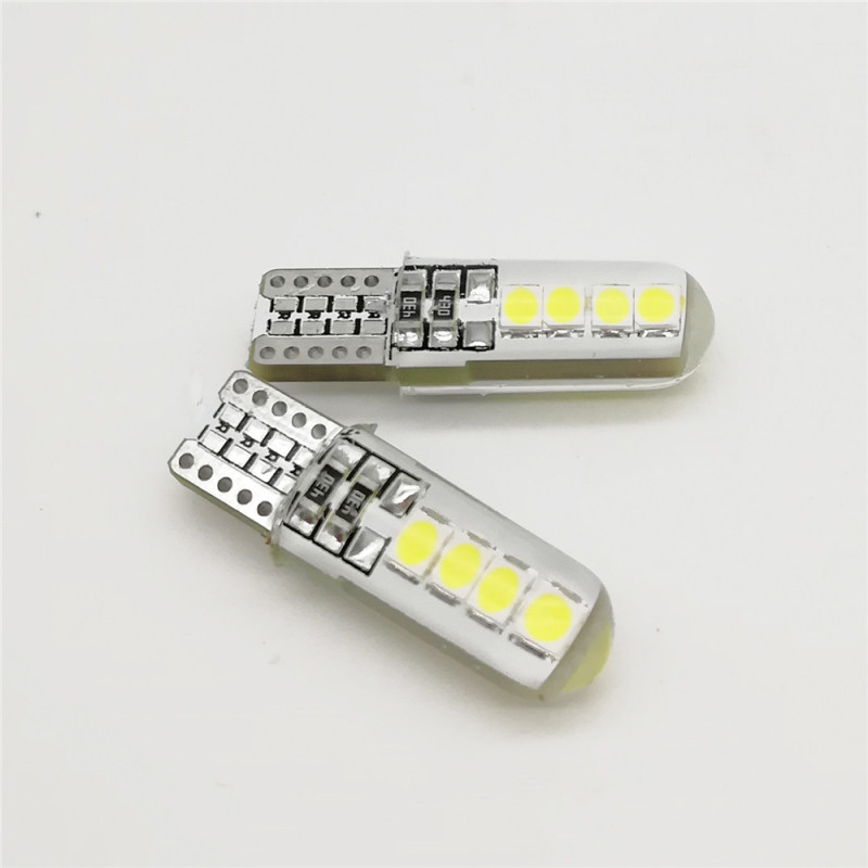 2x Car lights W5W LED T10 Bulbs 194 168 Crystal light License Plate Lamps