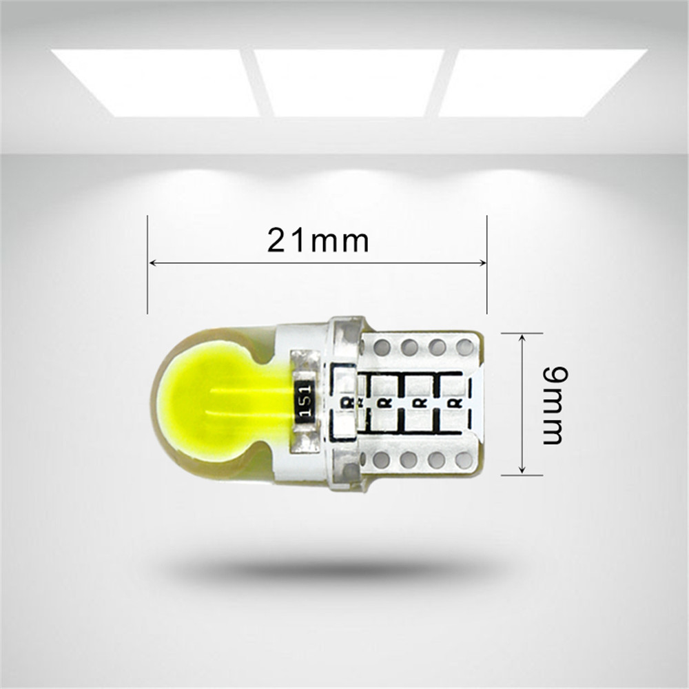 10x Auto T10 Led 194 W5W 168 Lights Car Super Bright License Plate Lamp Bulb
