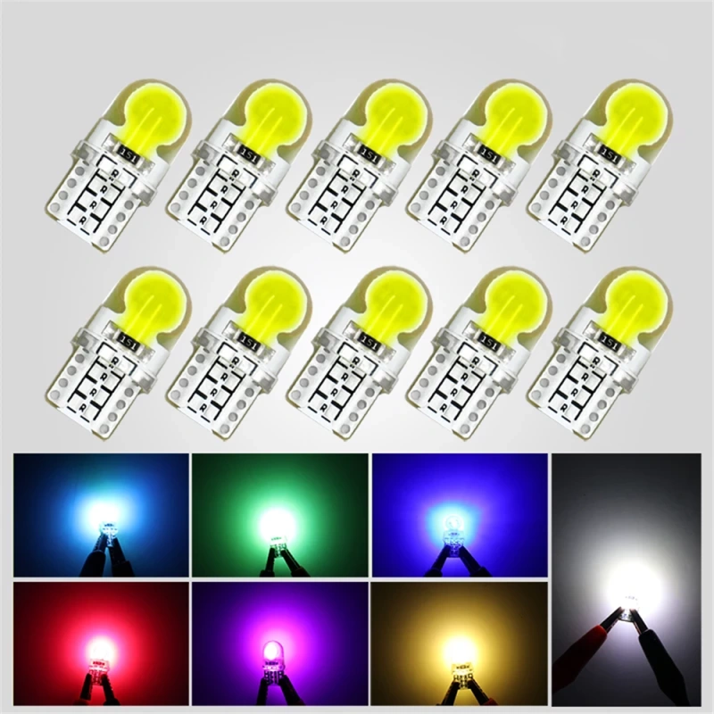 10x Auto T10 Led 194 W5W 168 Lights Car Super Bright License Plate Lamp Bulb