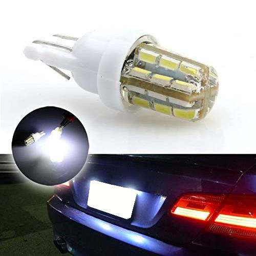 2x T10 168 194 LED Car Lights License Plate Light Auto Lamp Parking Bulb
