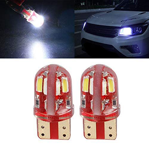 2x 194 168 T10 W5W LED Bulbs T10 for Car Dome Map Door Courtesy License Plate Lights