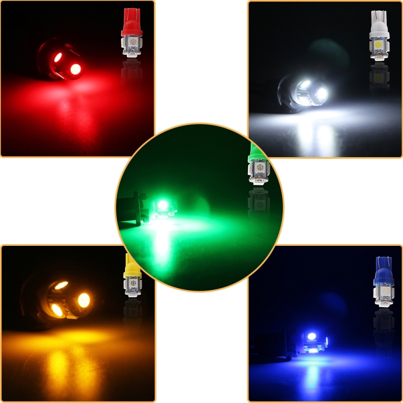 2x Strobe Flash W5W 194 T10 LED Bulb Auto Door Reading Clearance Signal Light