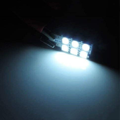 2x W5W T10 Car Sun Visor Mirror Vanity Dome Light LED Replacement Bulbs