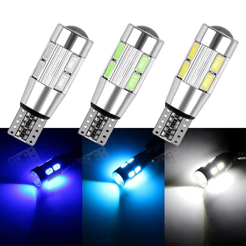 2x W5W Car LED T10 License Plate Illumination Light for Width Lights Reading Lamp Roof Bulbs