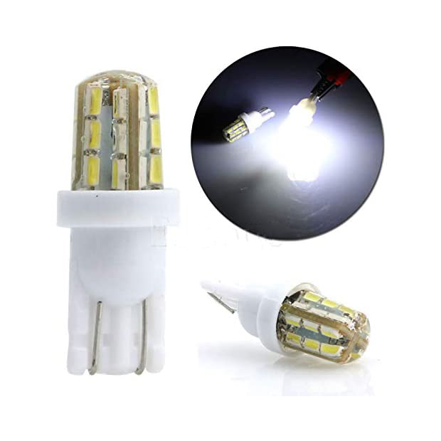 2x T10 168 194 LED Car Lights License Plate Light Auto Lamp Parking Bulb