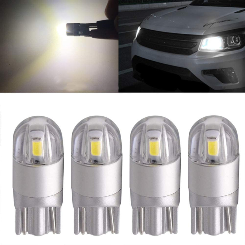 4x T10 LED W5W for License Plate Lights Courtesy Step Trunk Lamp Clearance Bulb