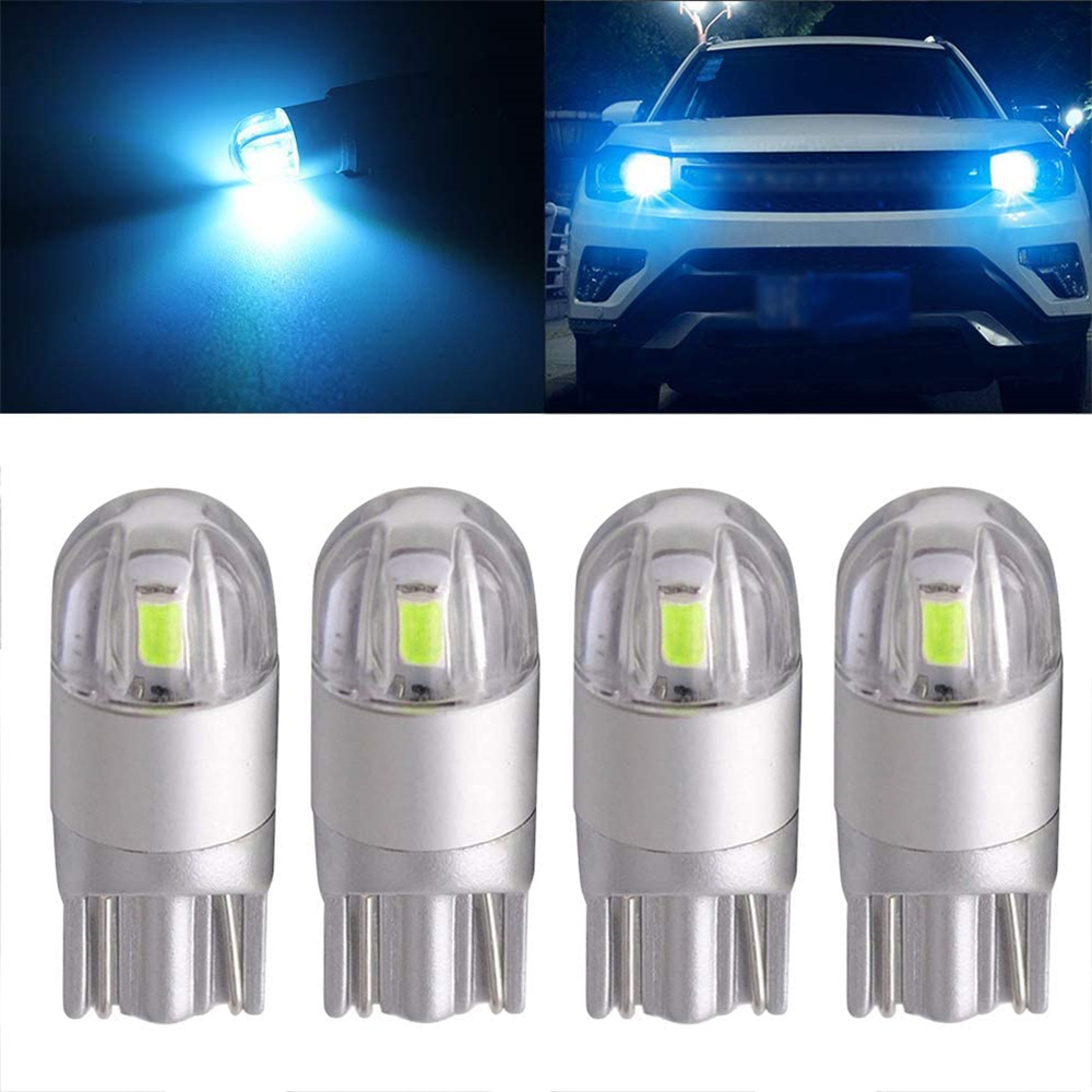 4x T10 LED W5W for License Plate Lights Courtesy Step Trunk Lamp Clearance Bulb