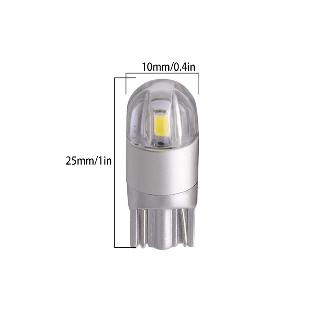 4x T10 LED W5W for License Plate Lights Courtesy Step Trunk Lamp Clearance Bulb