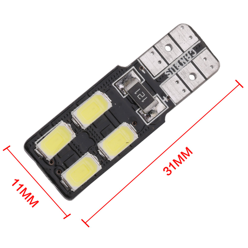 2x T10 W5W LED Canbus Light T10 W5W 194 Car Styling Clearance Light Bulb