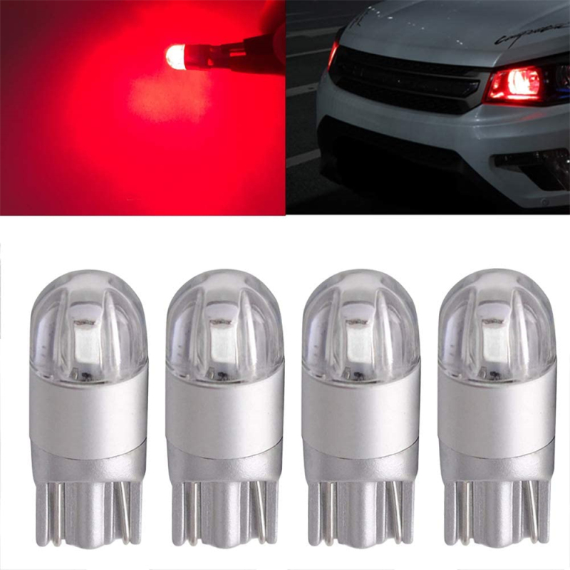 4x T10 LED W5W for License Plate Lights Courtesy Step Trunk Lamp Clearance Bulb