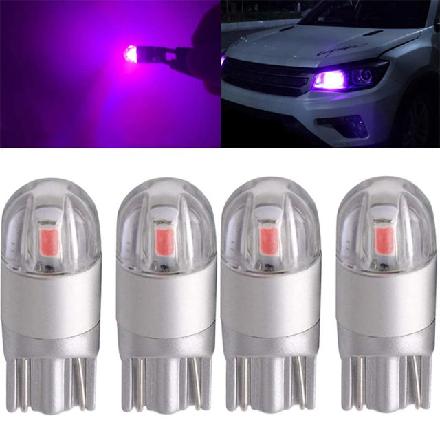 4x T10 LED W5W for License Plate Lights Courtesy Step Trunk Lamp Clearance Bulb