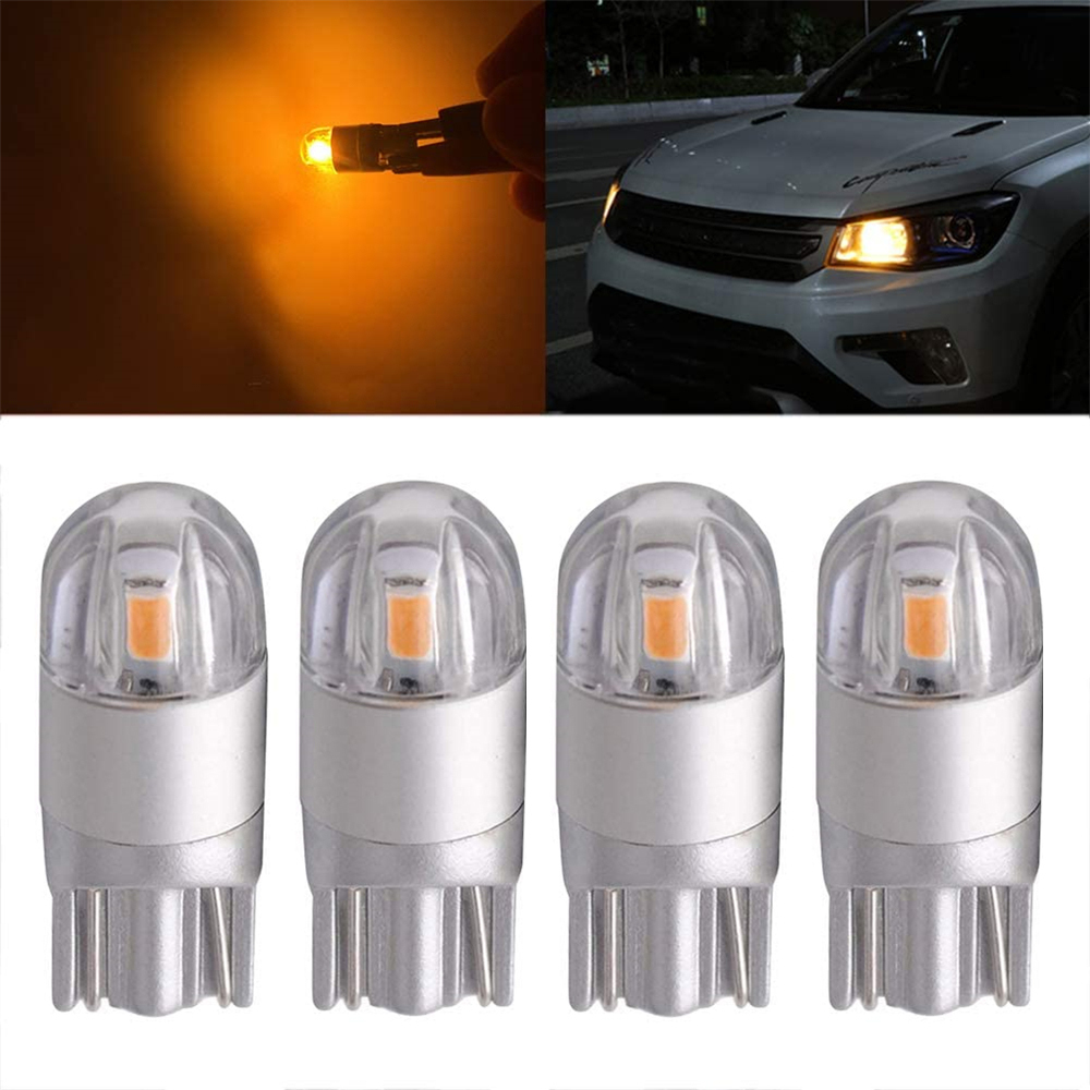 4x T10 LED W5W for License Plate Lights Courtesy Step Trunk Lamp Clearance Bulb