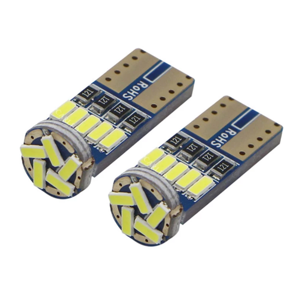 10x Non-Polarity T10 W5W 194 168 CANBUS LED Car Reading Light Door Tail Clearance Lights Bulb
