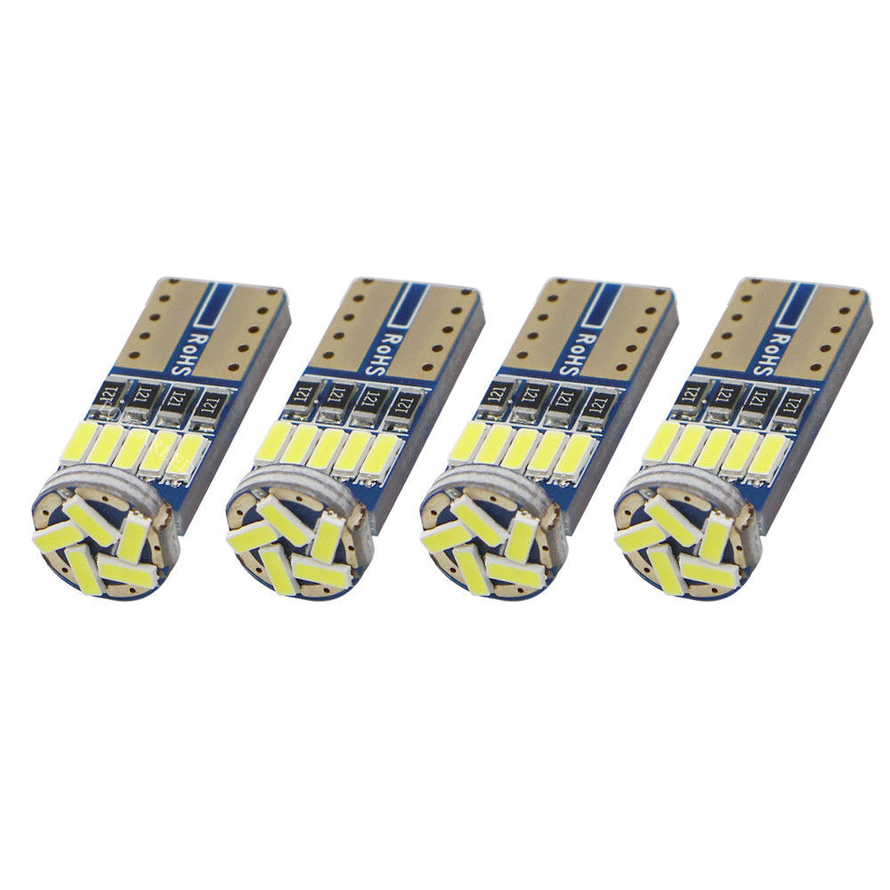 10x Non-Polarity T10 W5W 194 168 CANBUS LED Car Reading Light Door Tail Clearance Lights Bulb