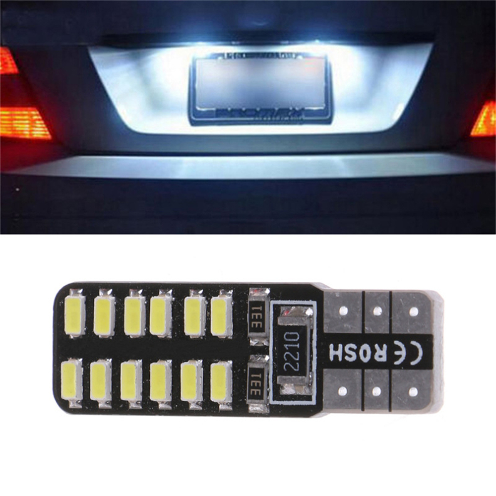 10x Canbus LED T10 Small lights Reading Light License Plate Car Width Bulb