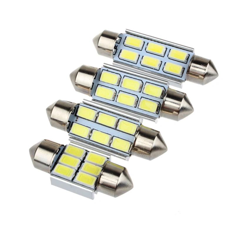 4x Festoon LED 31mm 36mm 39m 41mm C5W for Car Dome Reading Lights