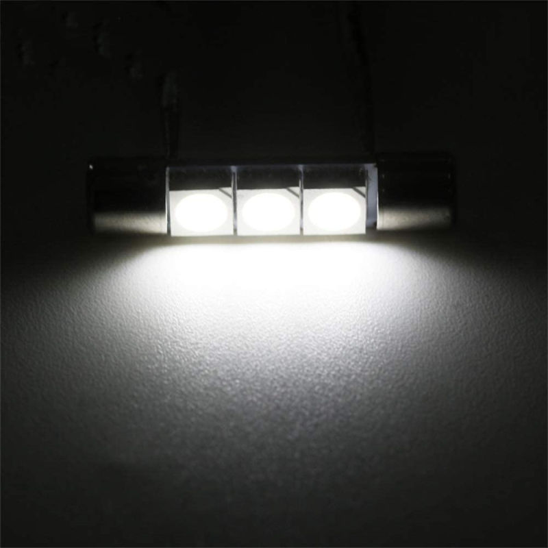 4x Festoon Light 28mm 31mm LED for Car Sun Visor Vanity Mirror Bulbs