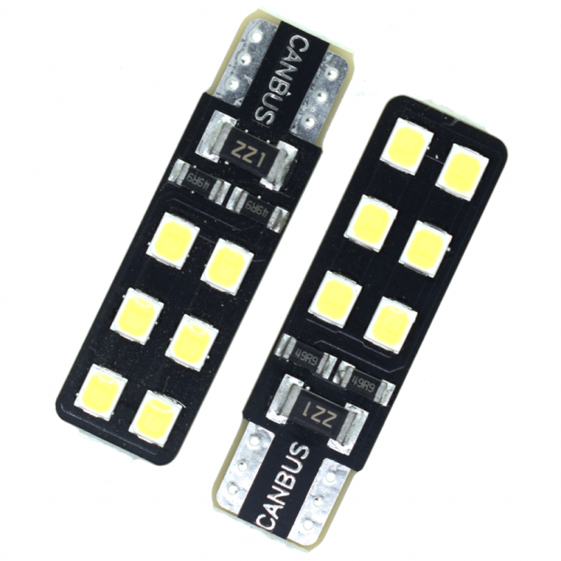 10x T10 LED W5W Canbus Lights 194 for Car Parking Side Light Clearance Lamp
