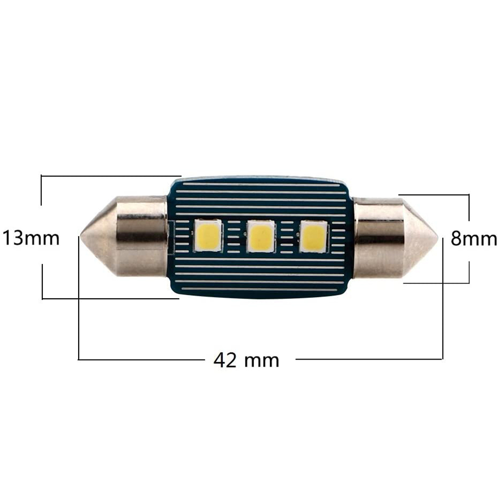 10x 31mm 36mm 39mm 41mm Festoon Light Car LED Interior Map Dome Lights Bulbs Non-Polarity (9-16V)