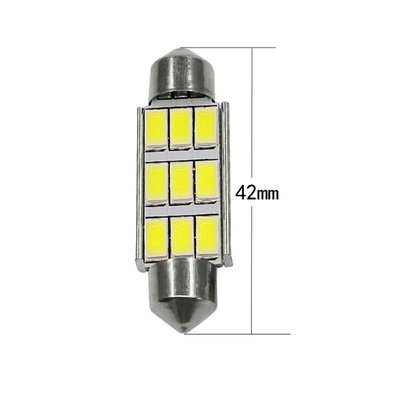 2x 36/39/42mm C5W C10W LED Festoon CANBUS NO Error Car Licence Plate Auto Dome Reading Lights