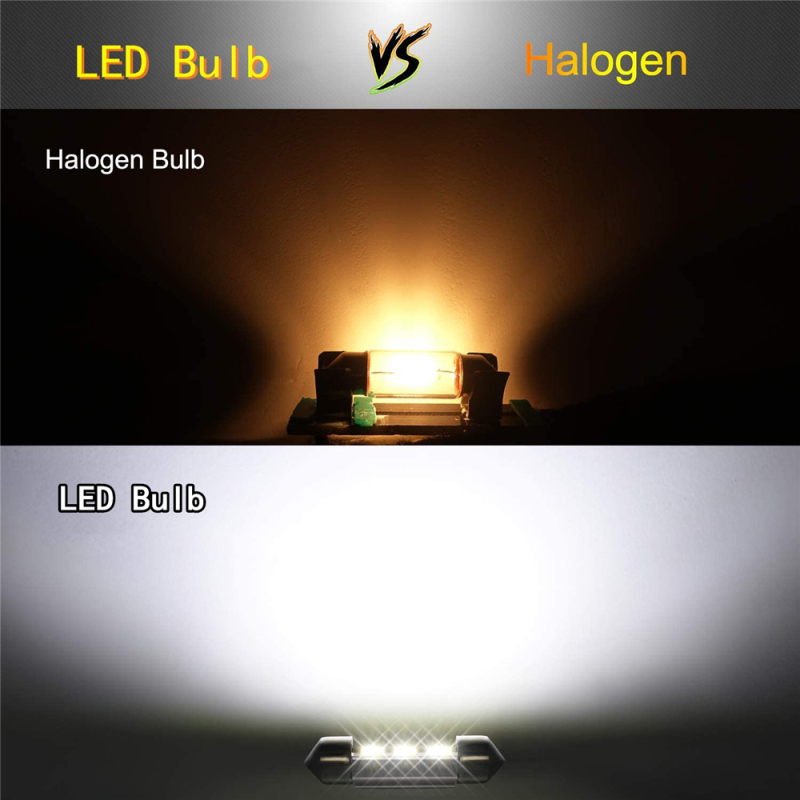 4x 31mm/36mm/39mm/41mm Festoon LED Bulb CANBUS Error Free for Car Interior Lights Dome Map Trunk License Plate Light