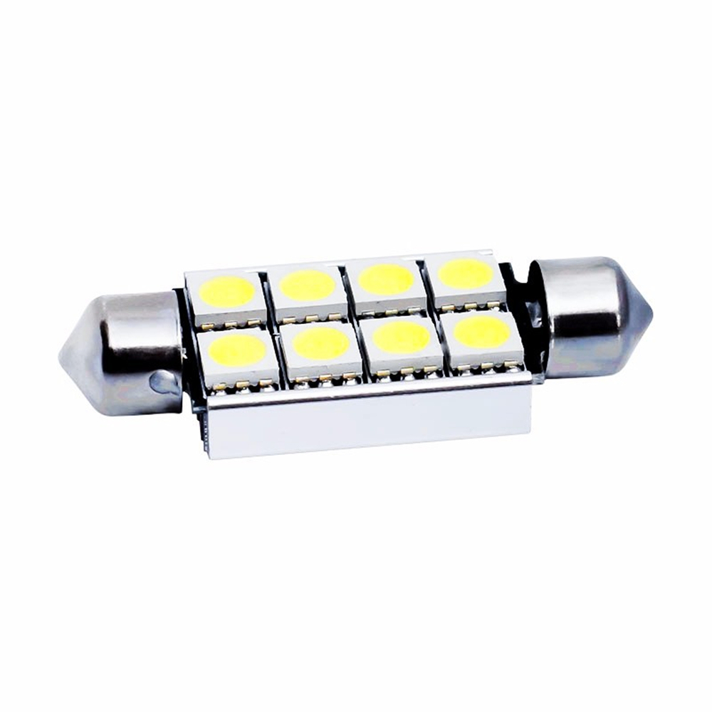 2x Festoon LED Bulb 39mm 41mm Canbus for Car Interior Dome Map Door Courtesy Trunk License Plate Lights