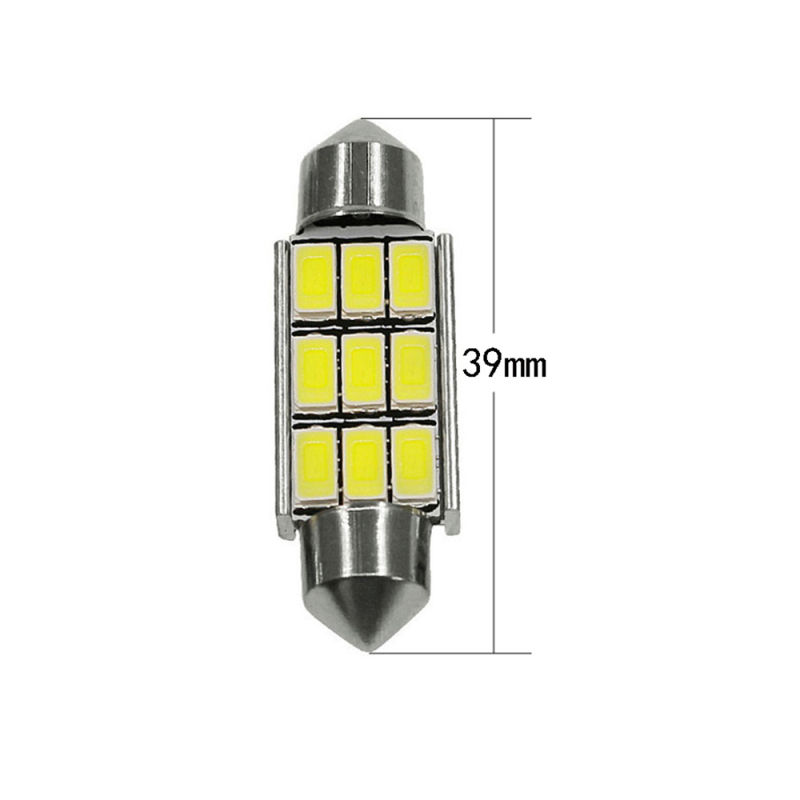 2x 36/39/42mm C5W C10W LED Festoon CANBUS NO Error Car Licence Plate Auto Dome Reading Lights