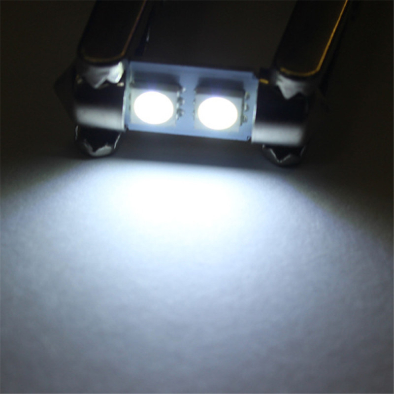 2x 31mm LED de3175 C5W Car Dome Reading Trunk light Registration Number Plate Lights