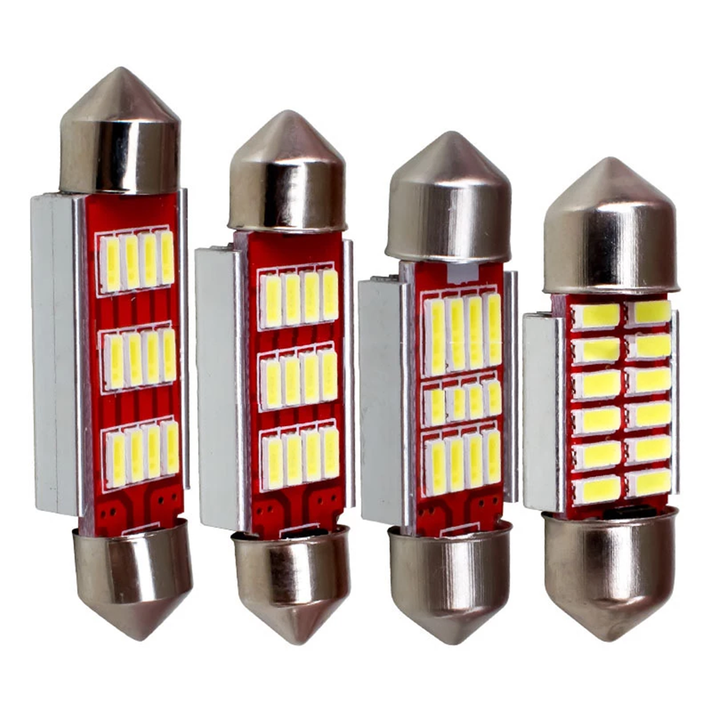 4x 31mm/36mm/39mm/41mm Festoon LED Bulb CANBUS Error Free for Car Interior Lights Dome Map Trunk License Plate Light