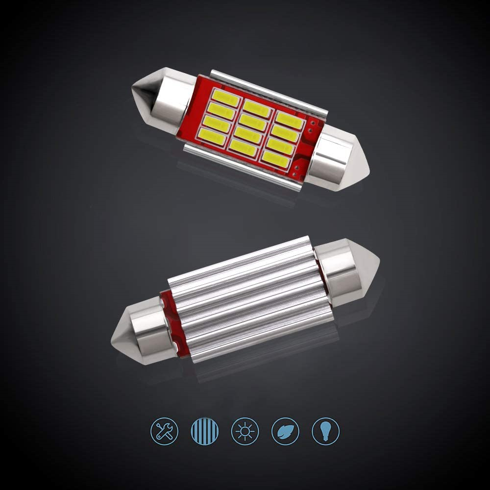 4x 31mm/36mm/39mm/41mm Festoon LED Bulb CANBUS Error Free for Car Interior Lights Dome Map Trunk License Plate Light