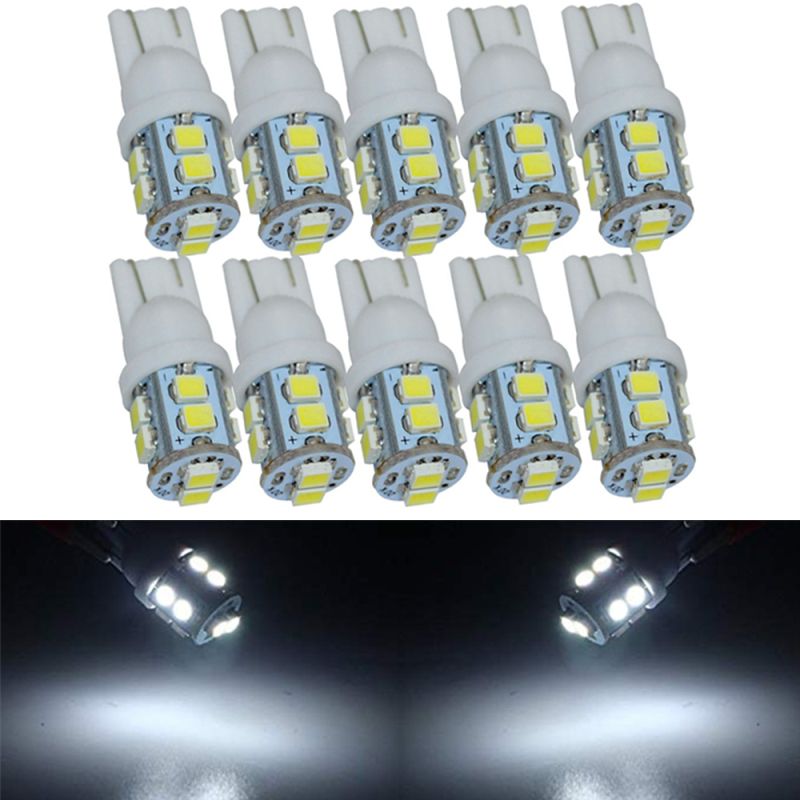 10x W5W T10 194 168 LED Car Clearance Wedge Bulbs Parking Lamp Tail Light