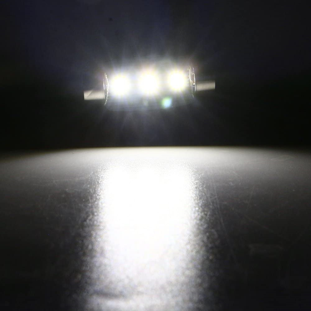 10x 31mm 36mm 39mm 41mm Festoon Light Car LED Interior Map Dome Lights Bulbs Non-Polarity (9-16V)