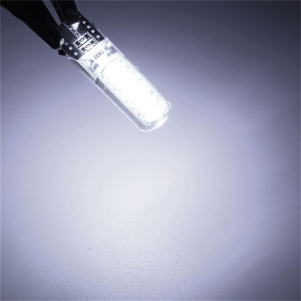 10x W5W Automobile Instrument Lamp T10 LED License Plate Bulb Width Light