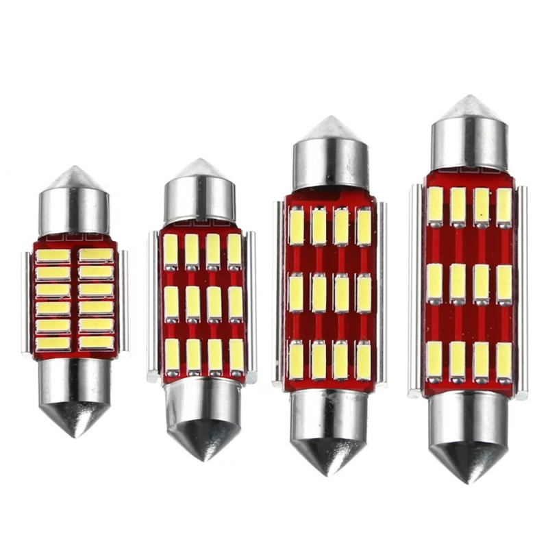 4x 31mm/36mm/39mm/41mm Festoon LED Bulb CANBUS Error Free for Car Interior Lights Dome Map Trunk License Plate Light