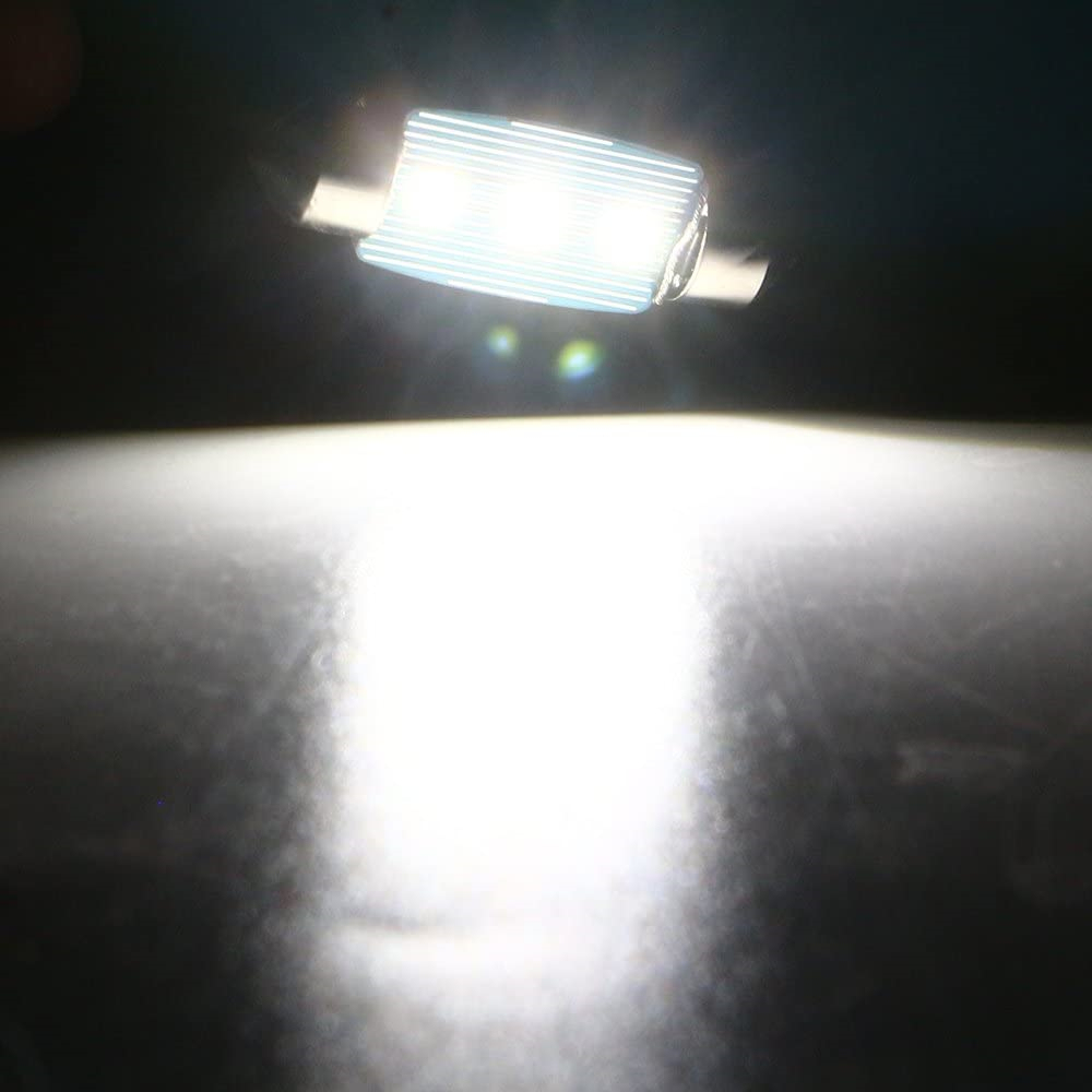 10x 31mm 36mm 39mm 41mm Festoon Light Car LED Interior Map Dome Lights Bulbs Non-Polarity (9-16V)