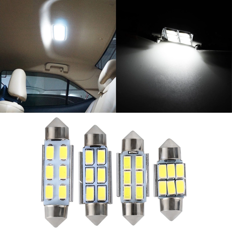 4x Festoon LED 31mm 36mm 39m 41mm C5W for Car Dome Reading Lights