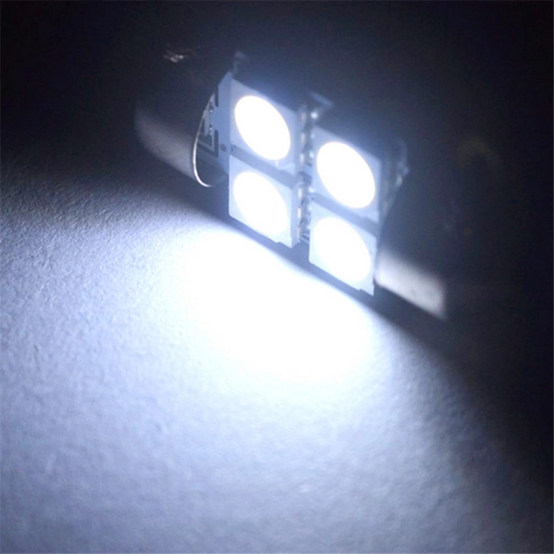 4x 31mm/36mm/39mm/41mm Festoon Car LED Bulb for Dome Map Light Glove Box Door Lamp Trunk Cargo Lights