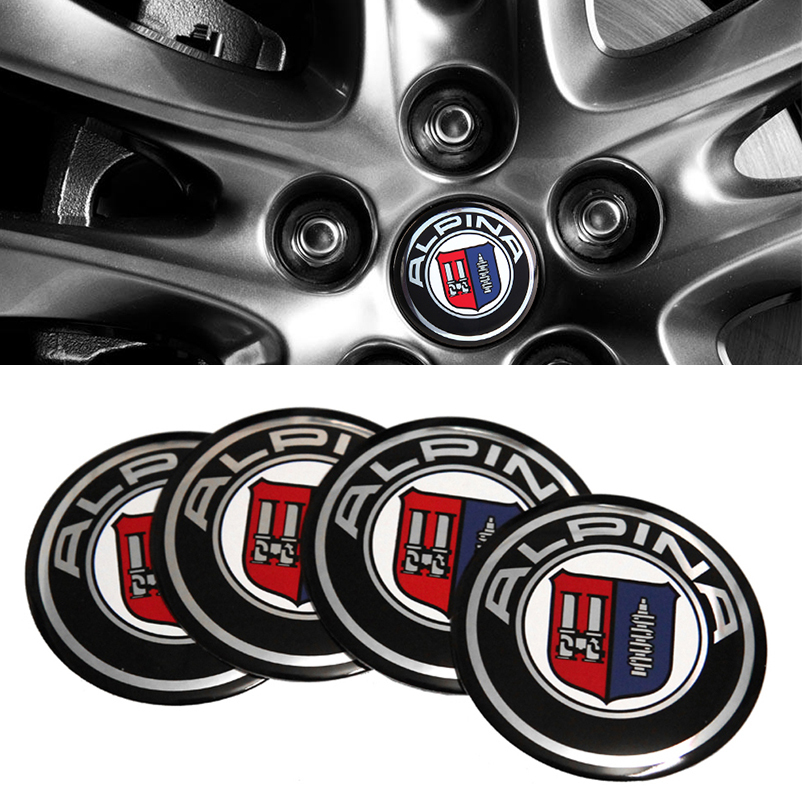 56mm Wheel Center Hub Caps For Alpina Sticker For BMW 1 2 Series X3 X5 X7 Z3 E30 E34 E39 E60 E87 F10 F20 120I 318I
