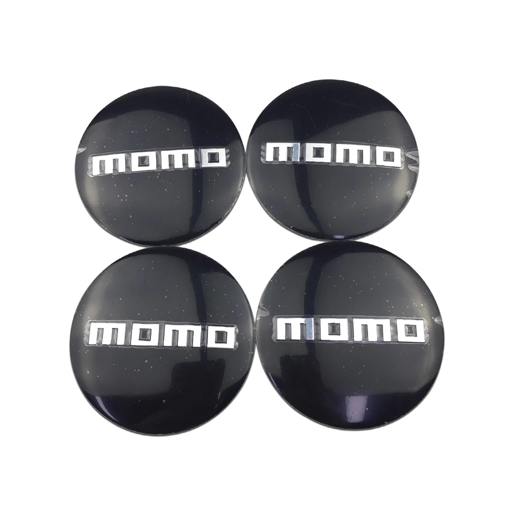 56mm Wheel Rim Emblem Hub Caps MOMO Logo For Volkswagen Jaguar Fiat Lancia Corvette BMW Benz Toyota Nissan Automobile Styling