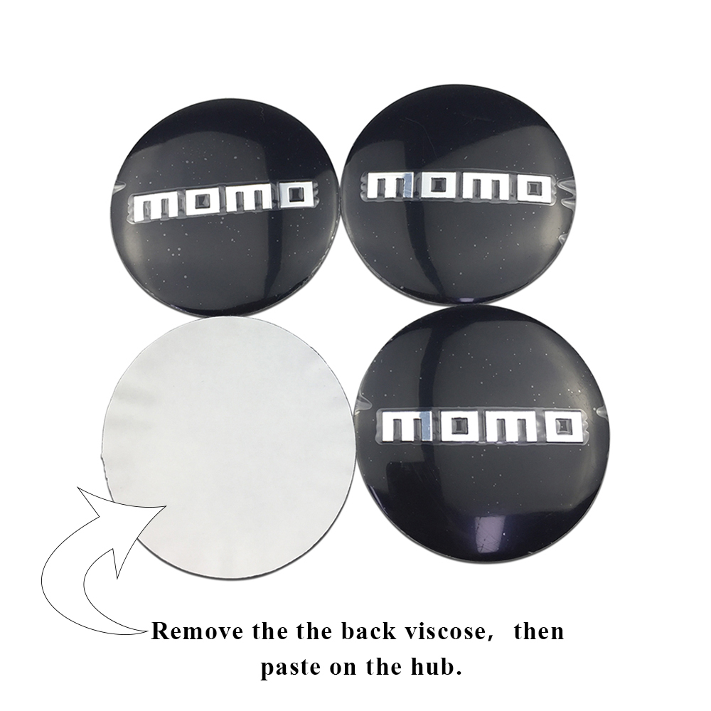 56mm Wheel Rim Emblem Hub Caps MOMO Logo For Volkswagen Jaguar Fiat Lancia Corvette BMW Benz Toyota Nissan Automobile Styling