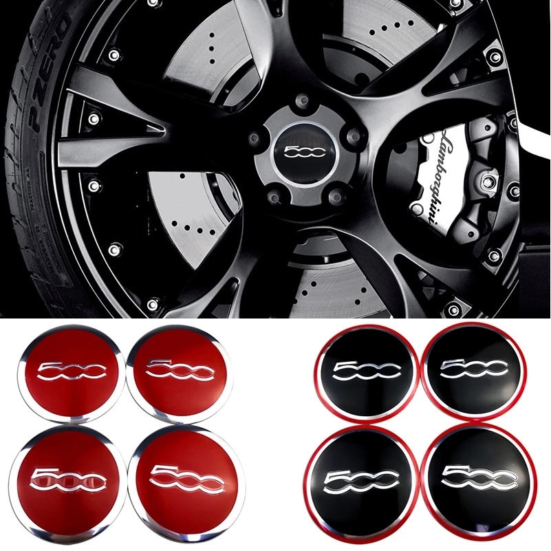 56mm Wheel Hub Cap Badge For FIAT Abarth 500 500L 500C Punto Ducato Bravo Stilo Siena Linea Panda