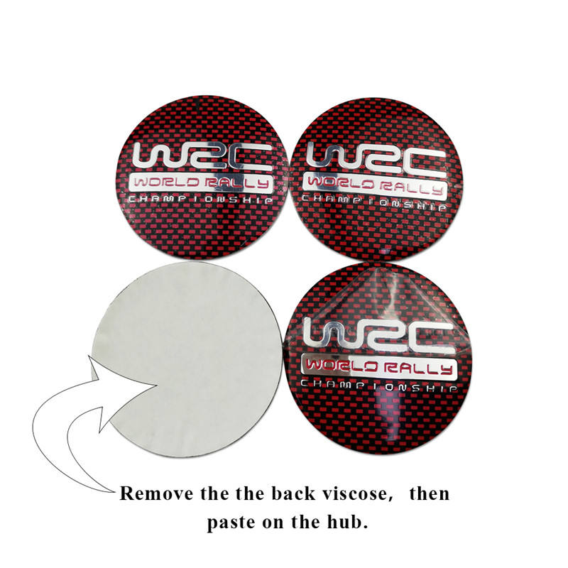 56mm Wheel Center Hub Caps Emblem Badge WRC Sticker for Opel Volkswagen Skoda Buick Toyota Corvette KIA Subaru Chevrolet Lacetti